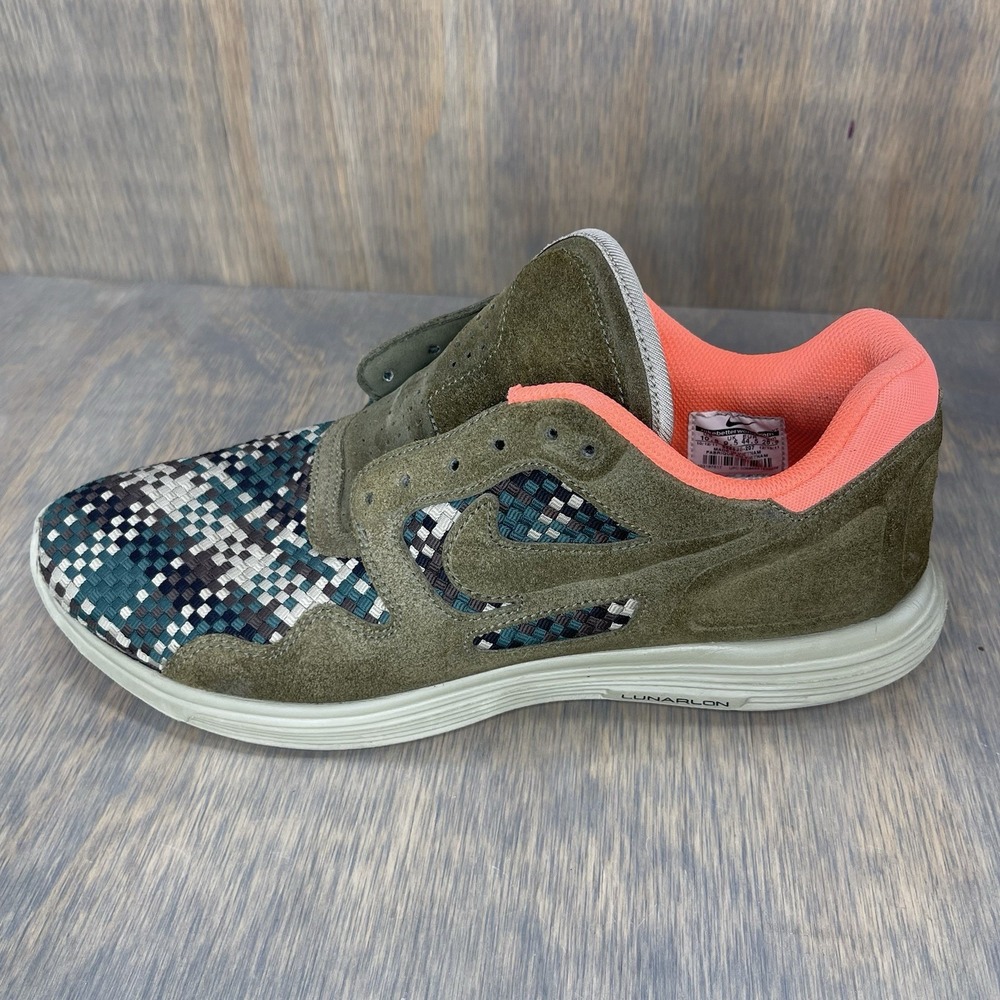 Nike Lunar Flow Woven QS Medium Olive/Bamboo 2012 US 10.5 526636 207 - Picture 2 of 13
